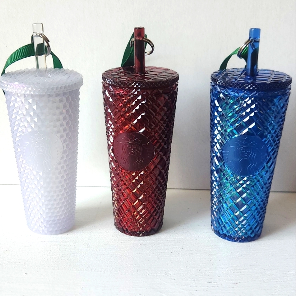 Starbucks set of three Ornaments